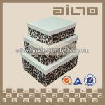 2011 hot sale luxury leopard pattern flocking box