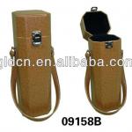 Octagon PVC leather portable wine tube wholesale