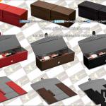 Folding leather wine box for single bottle, PU wine carrier, wine case, wine holder