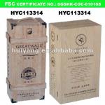 1 to 6 bottles wooden wine box