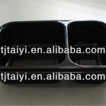 Three compartment plastic tray