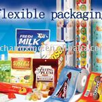 printed laminated plastic packaging film for food packing