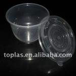 34oz pp disposable plastic bowl with lid