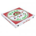 Healthy recyclable white pizza boxes