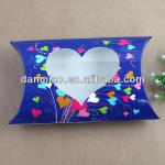 Fashionable pillow box with heart window
