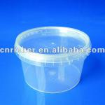 recycle safety/health leakproof round plastic food container/storage with lid