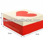 Big Red heart box packaging