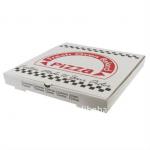 White kraft paper packaging for pizza box