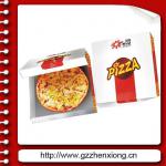 white corrugated paper pizza box packaging