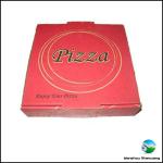 Red Pizza Delivery Packaging Box