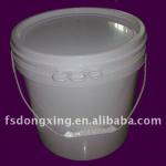 10L white plastic round buckets/barrels/pails for paint