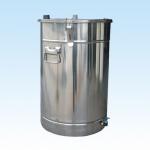 The stainless steel supplies the powder barrel