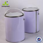 1Gallon Wholesale white metal paint container/bucket
