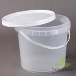 15L Transparent Round Plastic Pail/ Bucket for paint