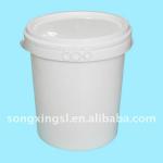 20 L Plastic whitepasint raw material sealing bucket