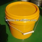 5L plastic colored paint bucket with lid and handle, paint pail, paint bucket, orange bucket