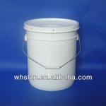 20L white plastic bucket for paint