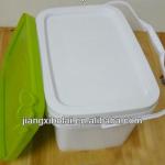 Rectangular Plastic Bucket with Lid for goods packaging