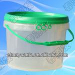 Best sale of 5L transparent bucket plastic container