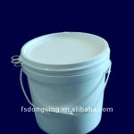 5L plastic white paint pail