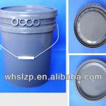 20L gray bucket with handle and lid for paint