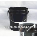 2.5gallon plastic pail in inventory black