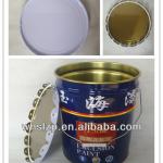 18L metal bucket for paint with lid