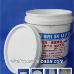 15L Unbreakable white Plastic Buckets with Printing