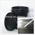 Erosion-resistant plastic pail with silk screen