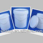 19L white chemical bucket with lid