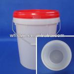 20L plastic pail for paint with metal handle and lid