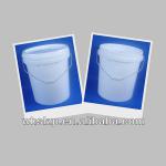 white chemical bucket with handle