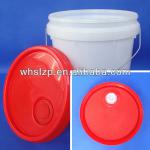 20L plastic pail for grease with red spout lid