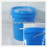 Blue plastic bucket for paint 16L