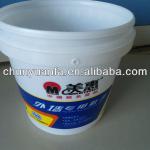 9L white PP plastic paint pail with handle and printing