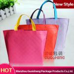 2014 latest promotional non woven embossed shopping bag