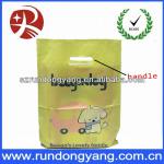 custom good quality plastic handle bags