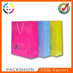 Customized color and size art paper carrier bags