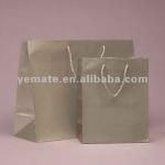 2012 hot paper silver carry bag for UK with cotton handle