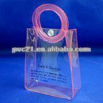 2013 new style clear pvc cosmetic bag with handle