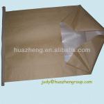 Cement pp woven bags with kraft lamination outside and side gusset