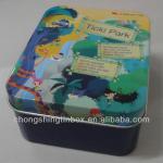 rectangular card tin box