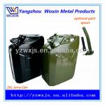 20 Litre Kharki Steel Jerry Can with Kharki Flexible Pouring Spout