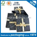 Black Matte Paper Gift Box with UV Printed Logo