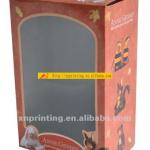 color printing paper gift box with PVC window foldable
