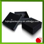 Black branded gift box with foam insert
