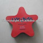 star shape tin box/cans for candy/gift/stamp packaging