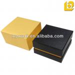 gold wrapping black jewelry paper box
