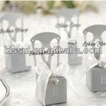 Miniature silver chair Candy Box
