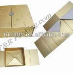 gold paper cardboard collapsible folable box